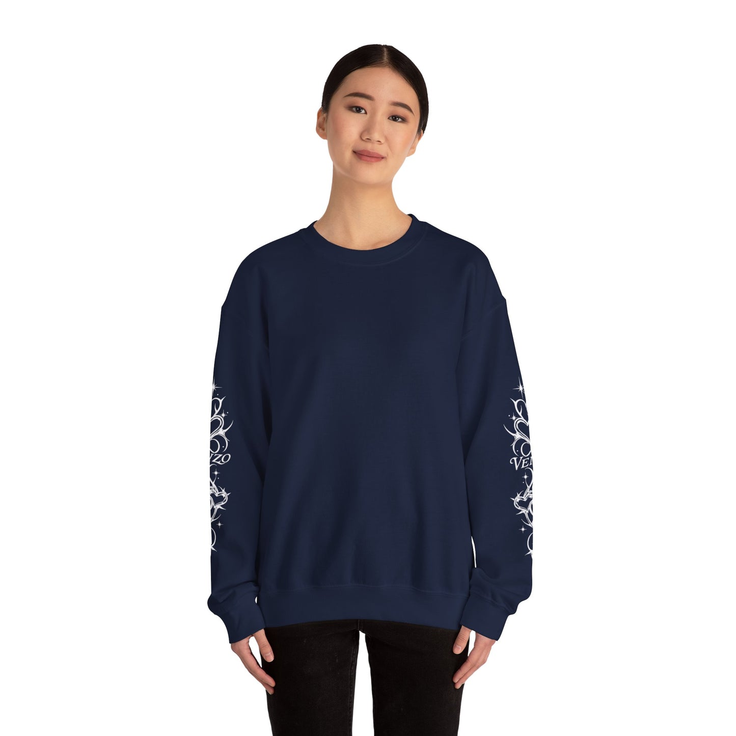 Venzo Hearts Crewneck
